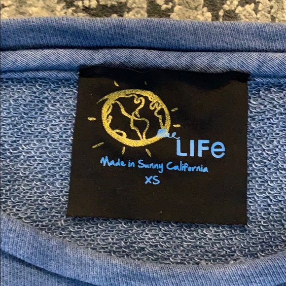 Blue Life cropped sweatshirt NEVER WORN - Picture 2 of 3